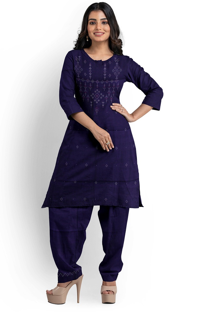 Handwoven Cotton Tangaliya Suit Set/Dress Material