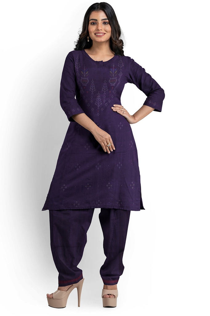 Handwoven Cotton Tangaliya Suit Set/Dress Material