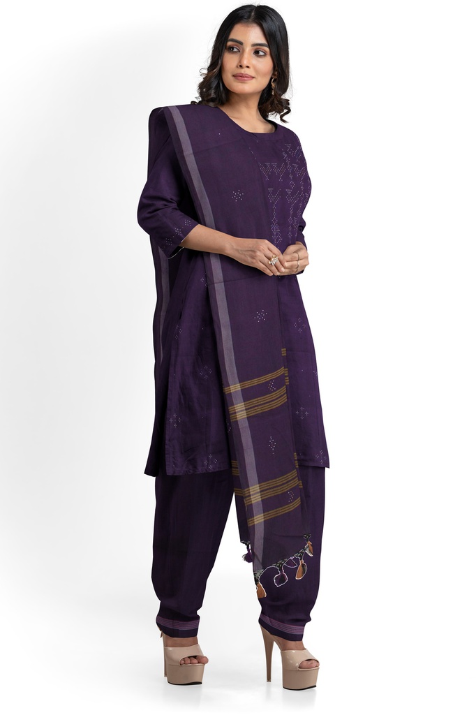 Handwoven Cotton Tangaliya Suit Set/Dress Material