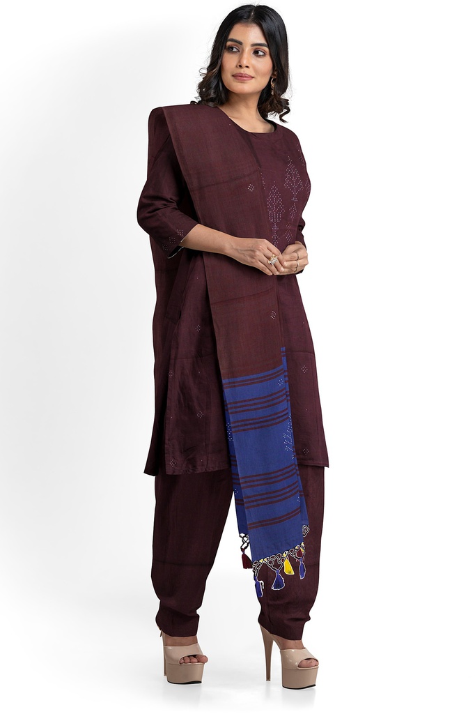 Handwoven Cotton Tangaliya Suit Set/Dress Material