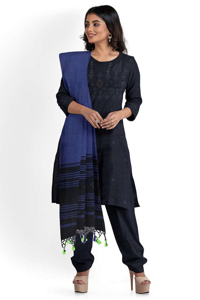 Handwoven Cotton Tangaliya Suit Set/Dress Material
