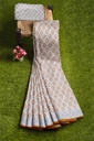 Hand Block Print Cotton Saree