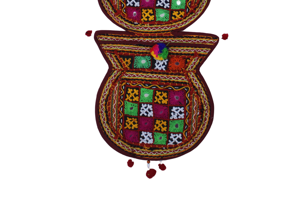 Multicolour Hand Embroidered Letter Holder