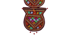 Multicolour Hand Embroidered Letter Holder