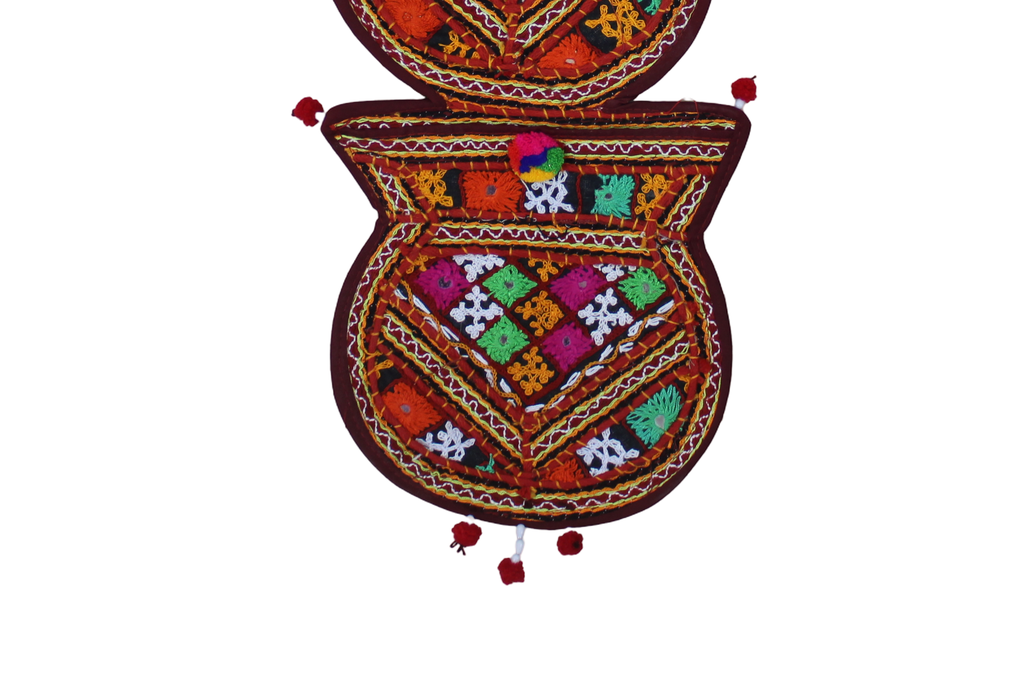 Multicolour Hand Embroidered Letter Holder