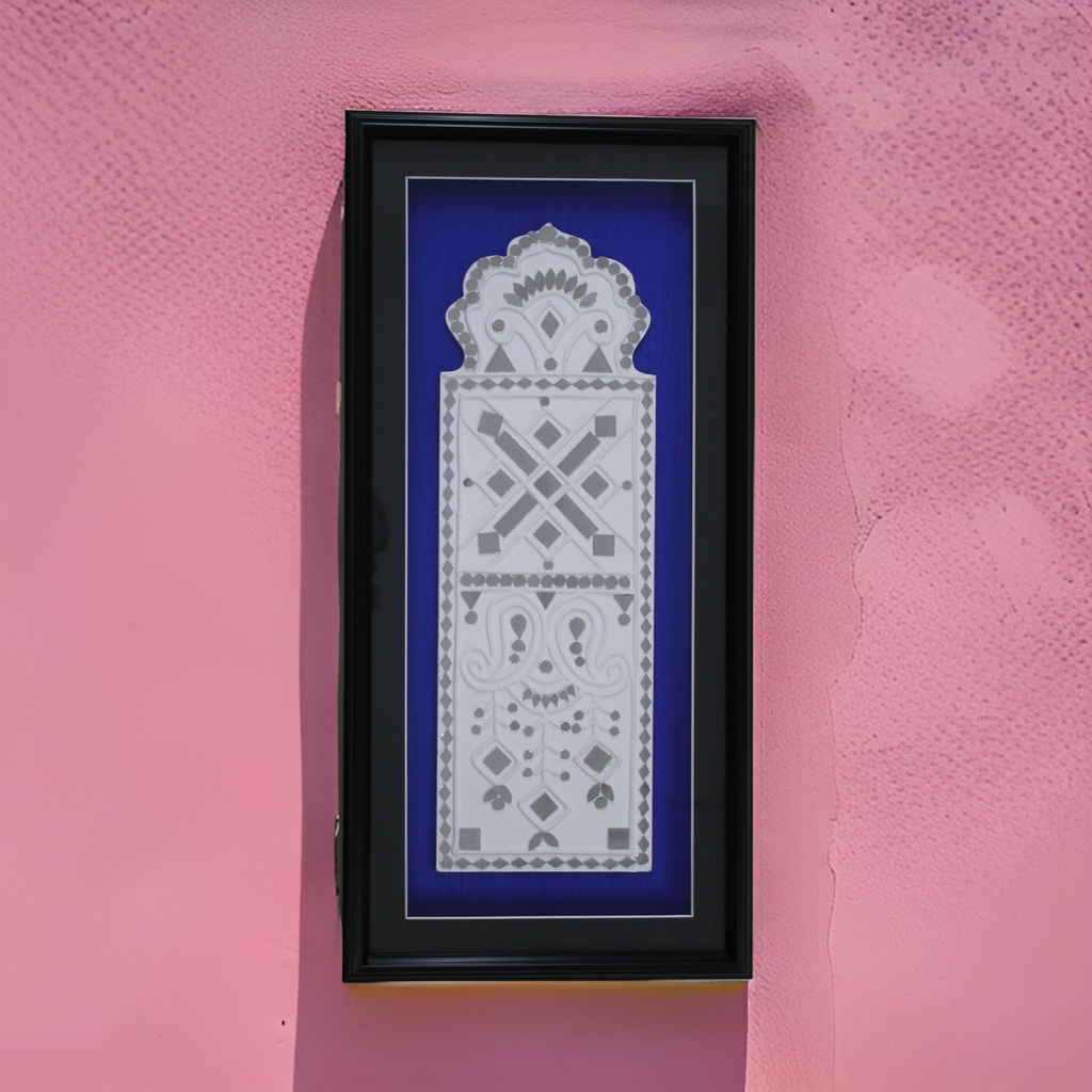 Handcrafted Mud &amp; Mirror Work Wall Hanging / Frame