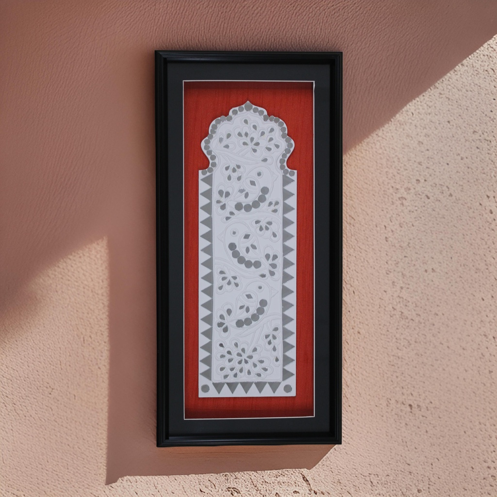 Handcrafted Mud &amp; Mirror Work Wall Hanging / Frame