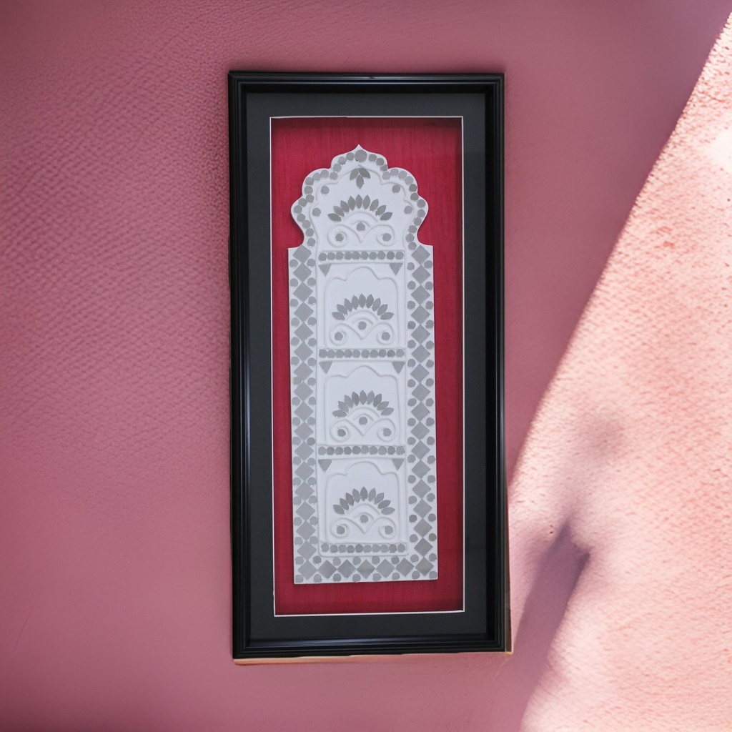 Handcrafted Mud &amp; Mirror Work Wall Hanging / Frame