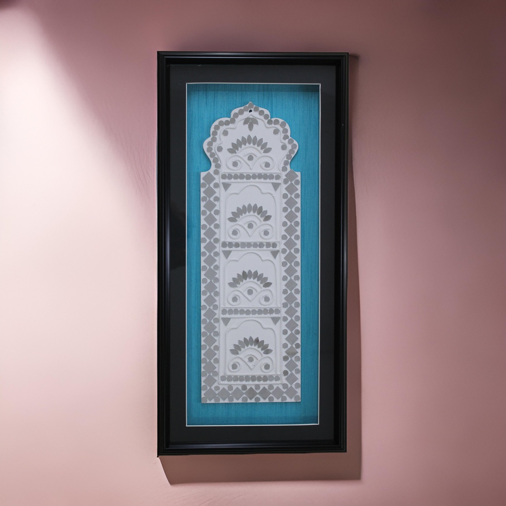 Handcrafted Mud &amp; Mirror Work Wall Hanging / Frame