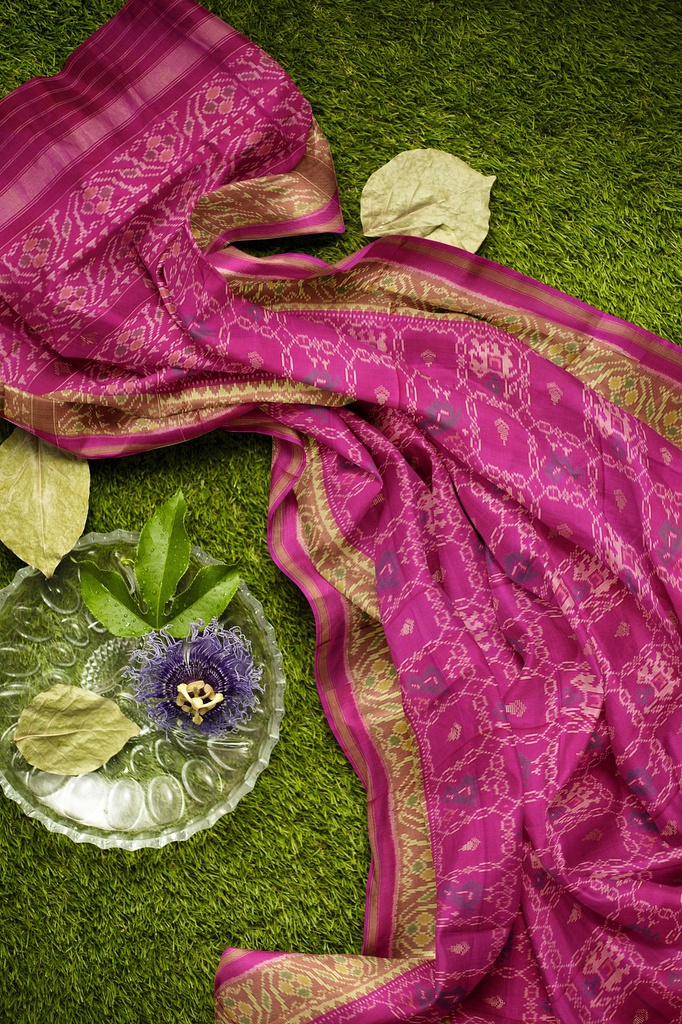 Handloom Single Ikat Silk Patola Saree