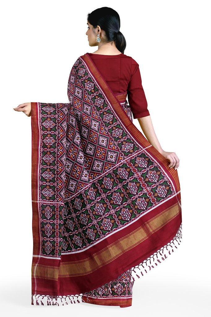 Handwoven Double Ikat Silk Patola Saree