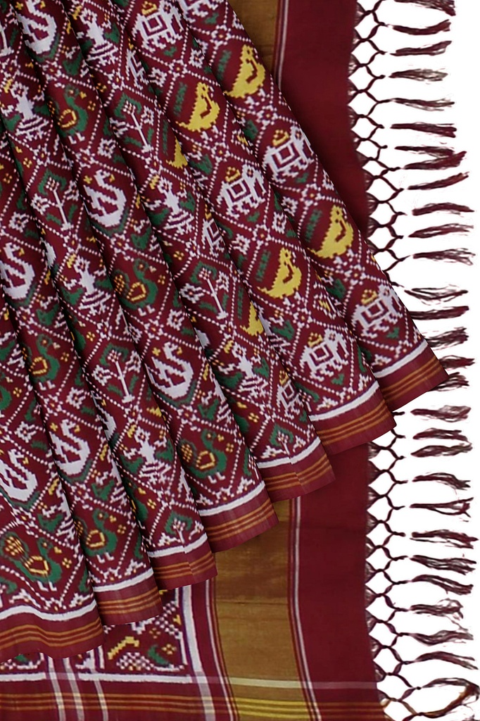 Handwoven Double Ikat Silk Patola Saree