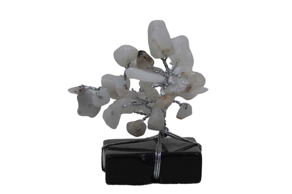 Handcrafted Mini Natural  Agate Gemstone Trees Set
