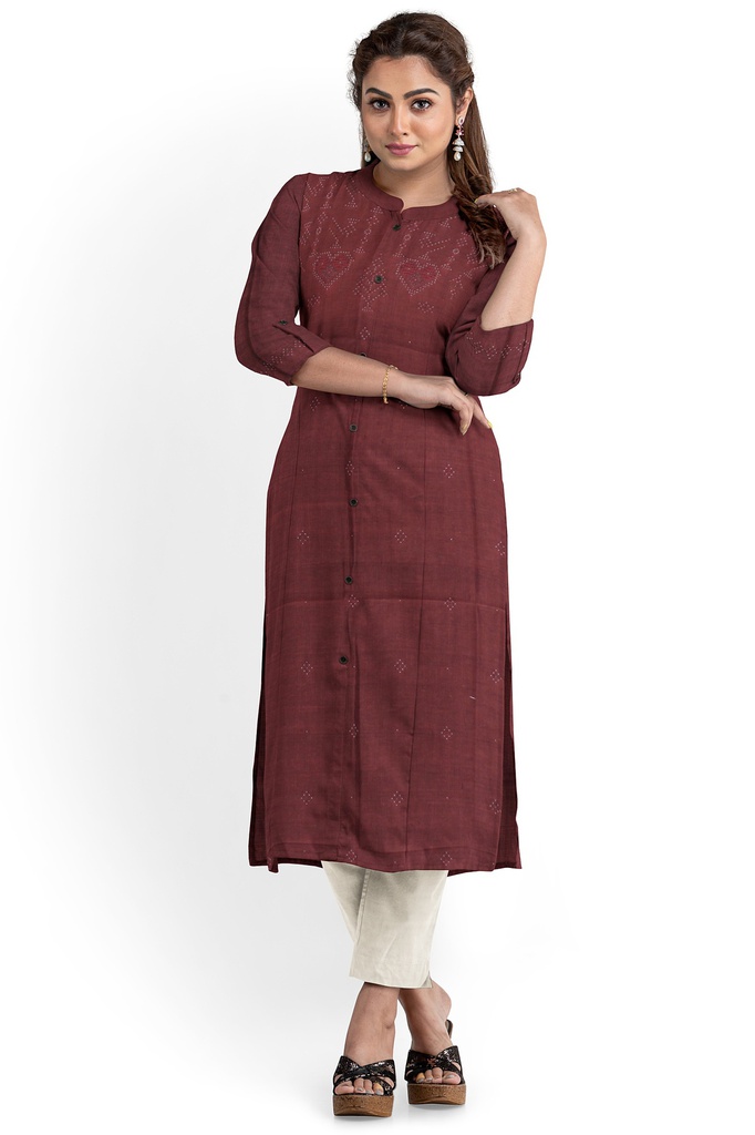 Handwoven Cotton Tangaliya Top/Kurta Material