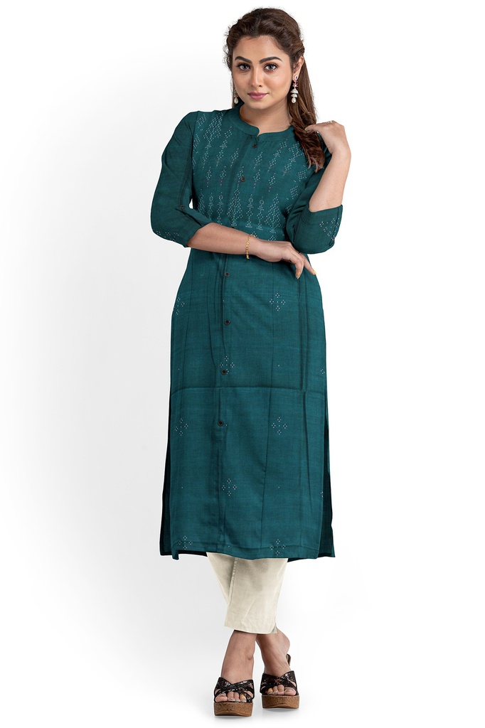 Handwoven Cotton Tangaliya Top/Kurta Material