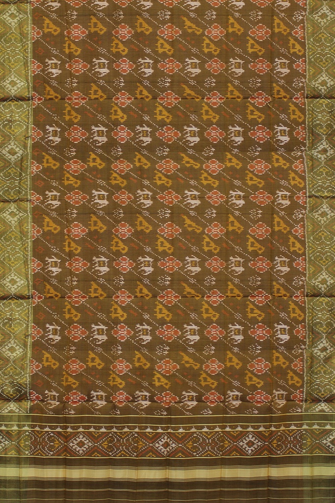 Handloom Single Ikat Patola Silk Dupatta