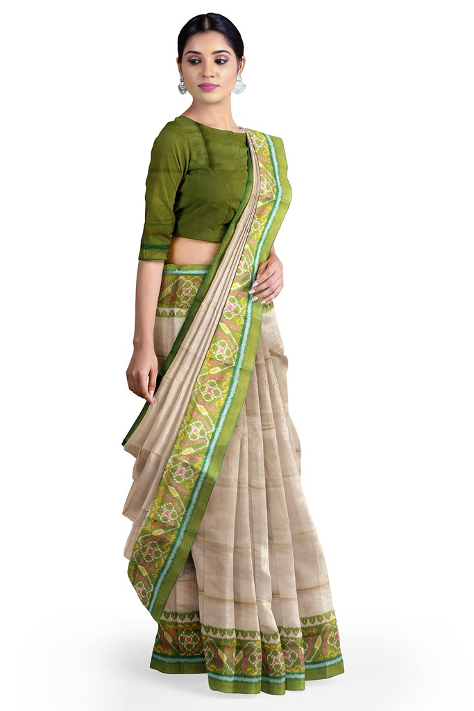 Handloom Single Ikat Silk Patola Saree
