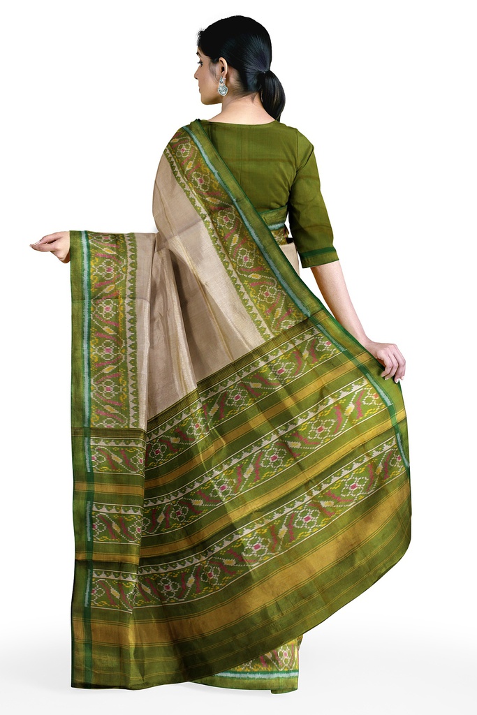 Handloom Single Ikat Silk Patola Saree