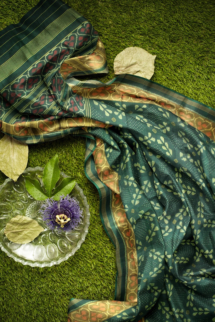 Handloom Single Ikat Silk Patola Saree
