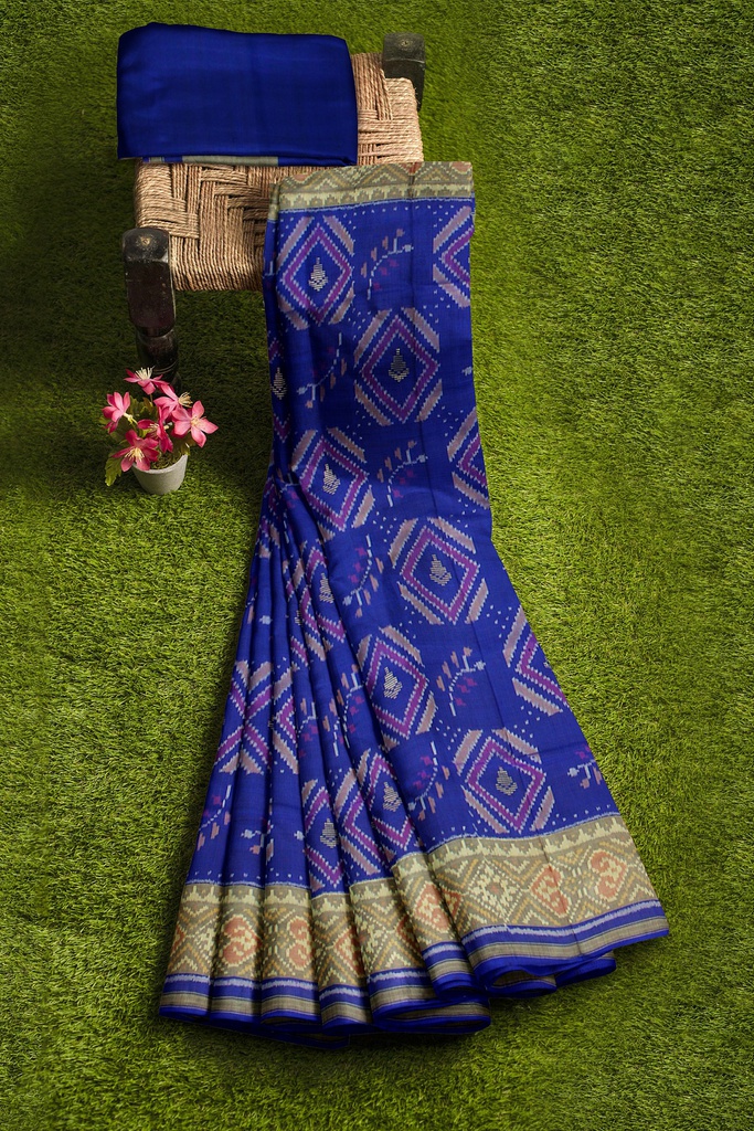 Handloom Single Ikat Silk Patola Saree