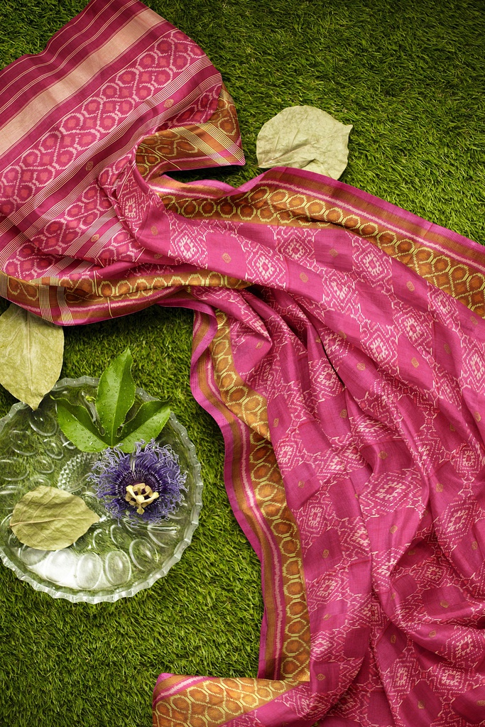 Handloom Single Ikat Silk Patola Saree