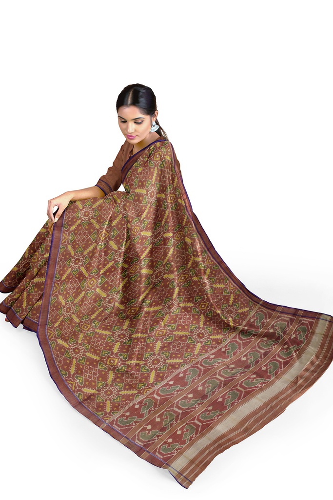Handloom Single Ikat Silk Patola Saree