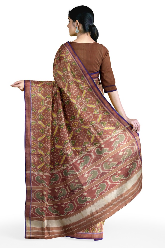 Handloom Single Ikat Silk Patola Saree