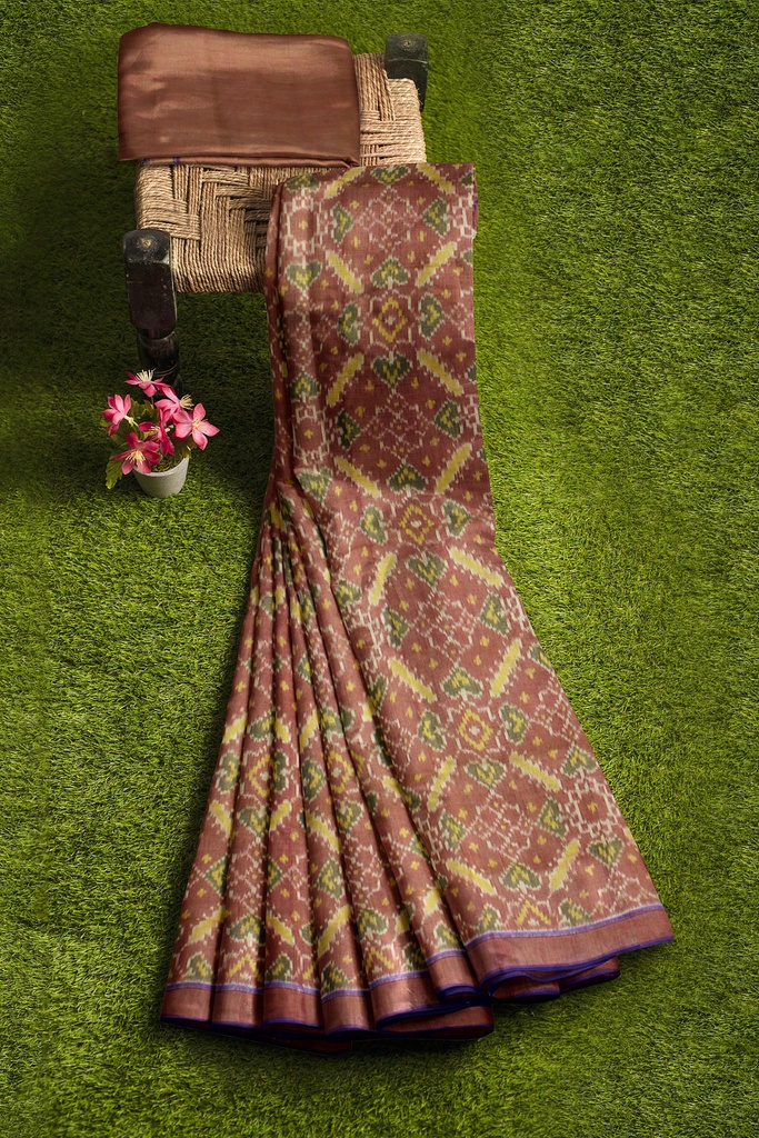Handloom Single Ikat Silk Patola Saree