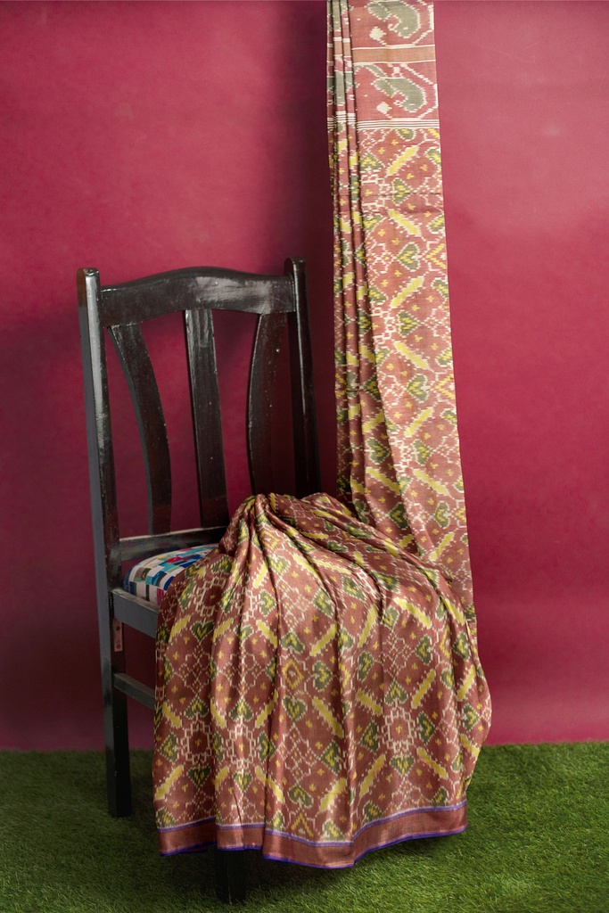 Handloom Single Ikat Silk Patola Saree