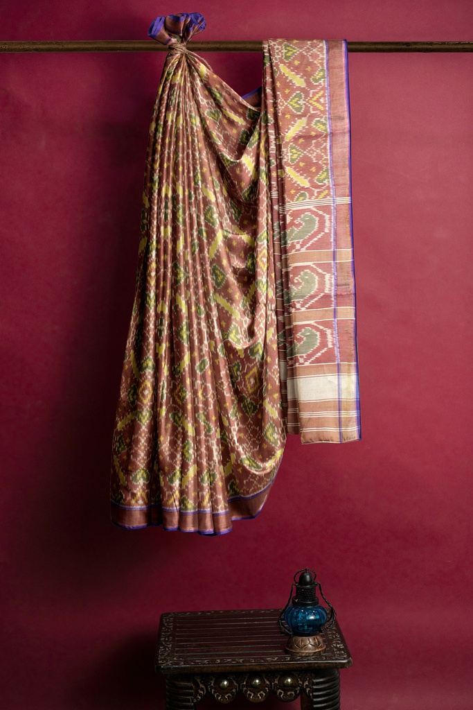 Handloom Single Ikat Silk Patola Saree