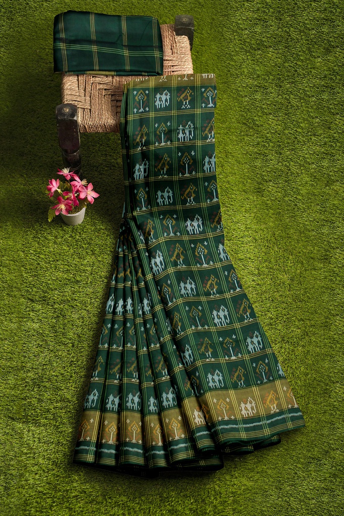 Handloom Single Ikat Silk Patola Saree