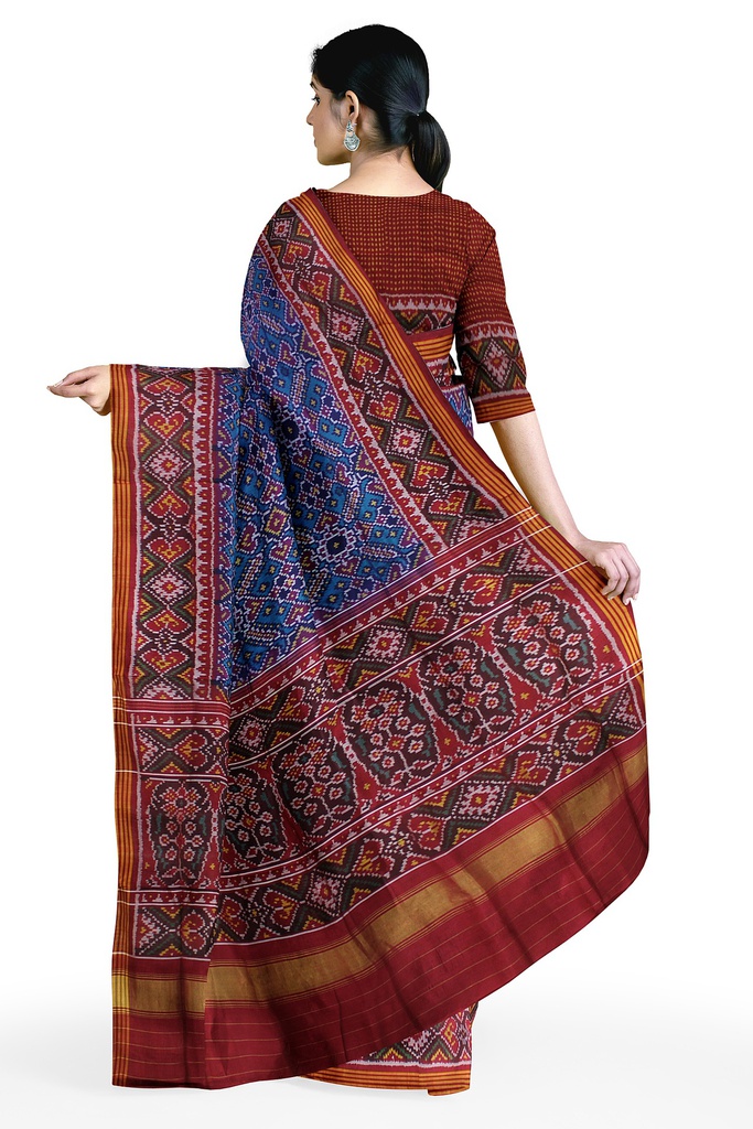 Handloom Single Ikat Silk Patola Saree