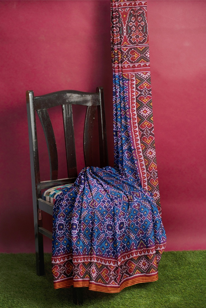 Handloom Single Ikat Silk Patola Saree
