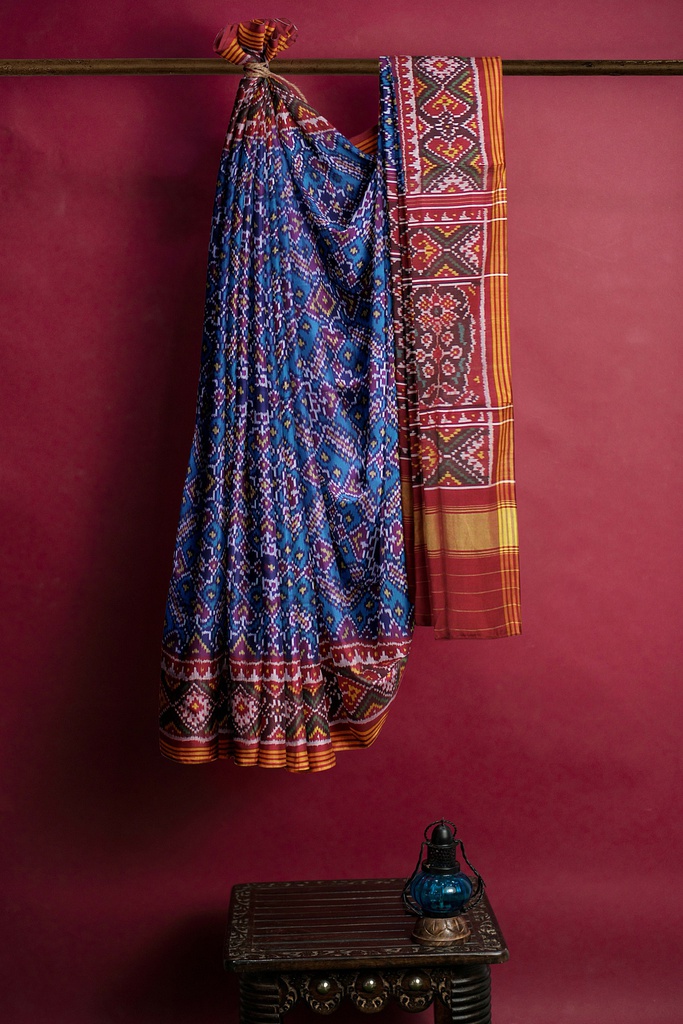 Handloom Single Ikat Silk Patola Saree
