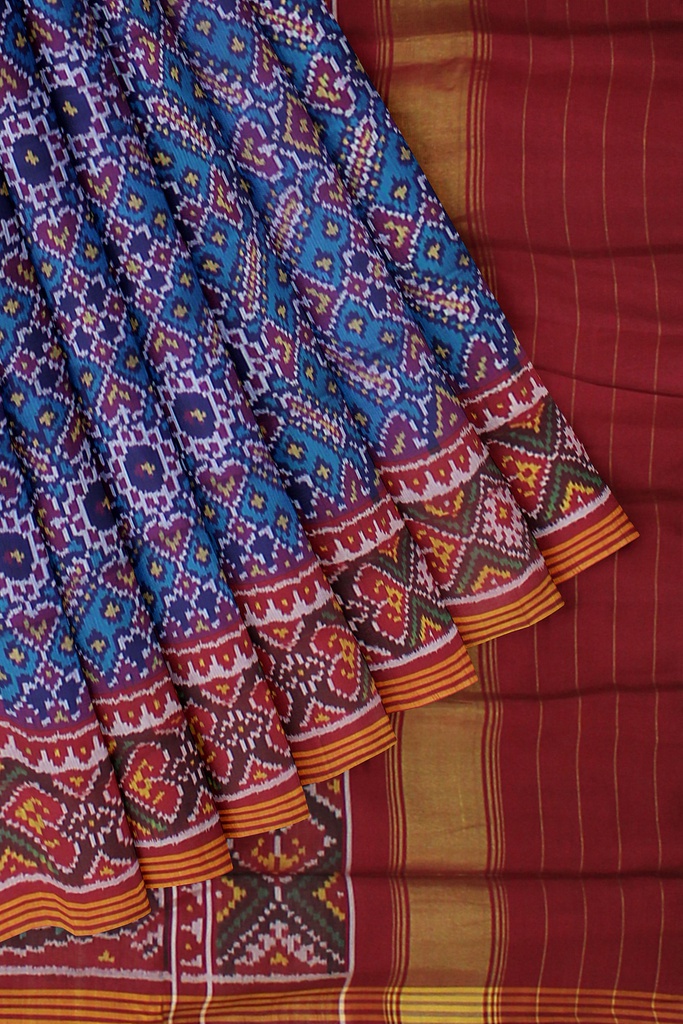 Handloom Single Ikat Silk Patola Saree
