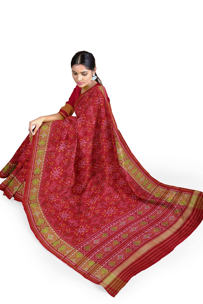 Handloom Single Ikat Silk Patola Saree