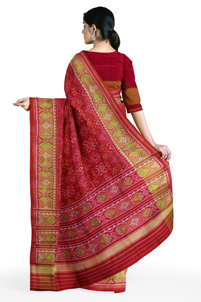 Handloom Single Ikat Silk Patola Saree