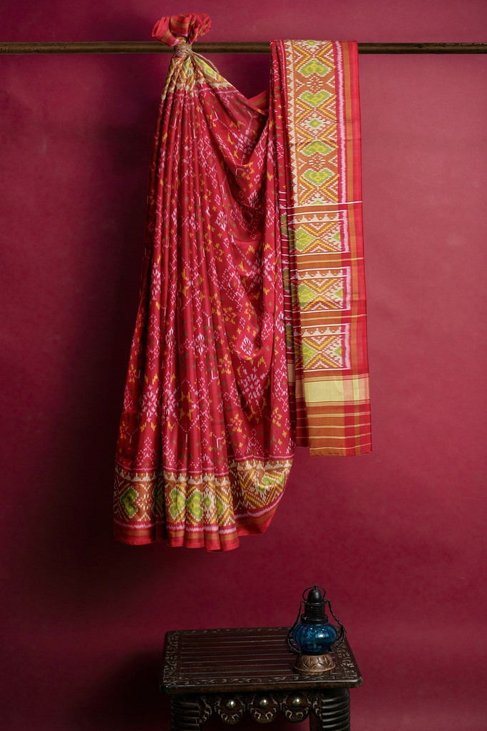 Handloom Single Ikat Silk Patola Saree