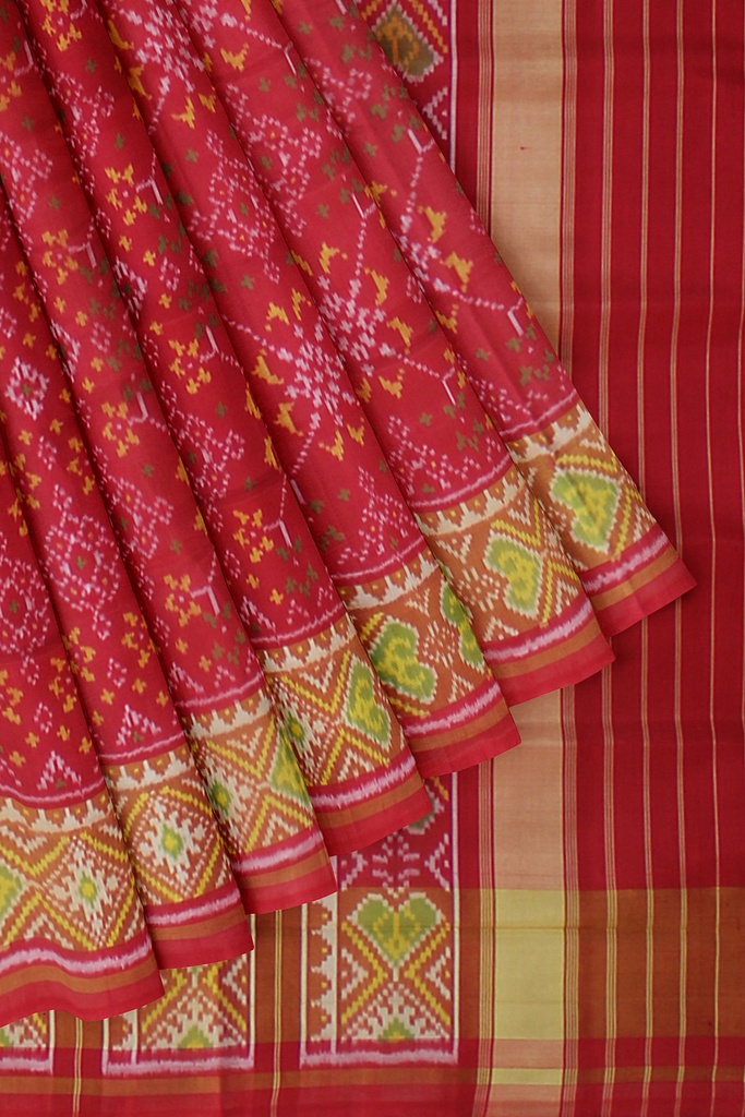 Handloom Single Ikat Silk Patola Saree