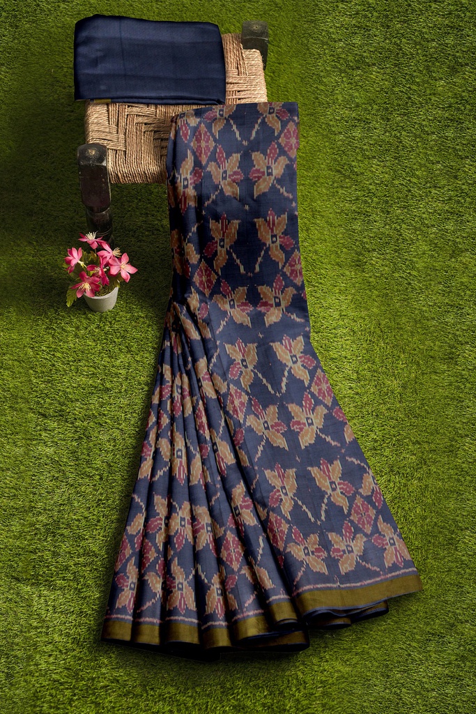 Handloom Single Ikat Silk Patola Saree