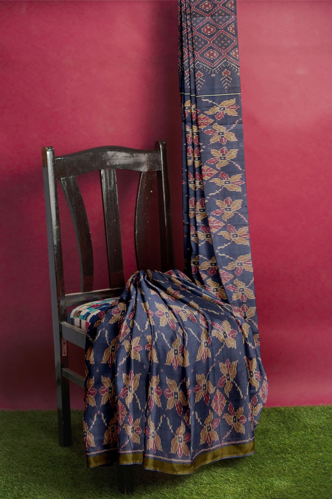 Handloom Single Ikat Silk Patola Saree