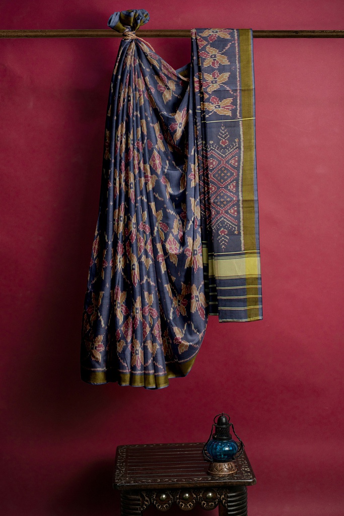Handloom Single Ikat Silk Patola Saree