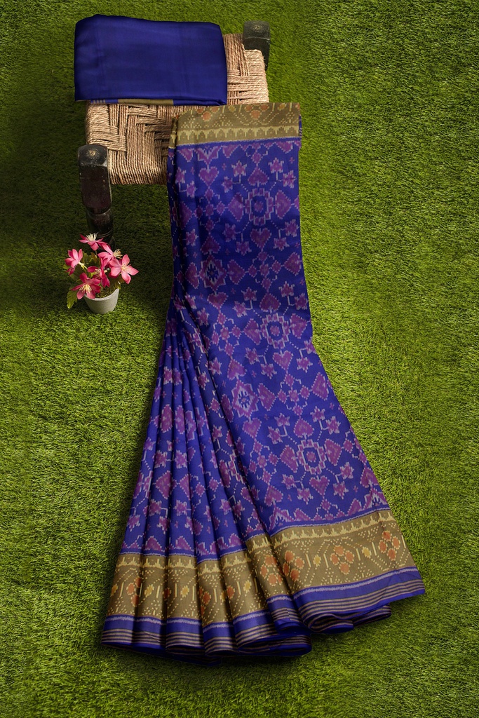 Handloom Single Ikat Silk Patola Saree
