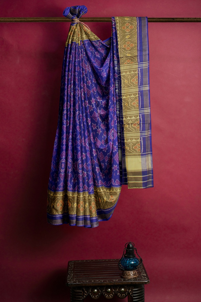 Handloom Single Ikat Silk Patola Saree