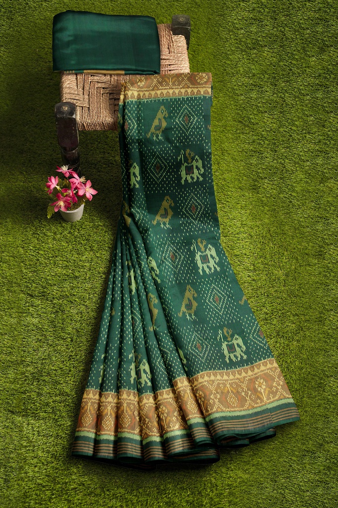 Handloom Single Ikat Silk Patola Saree