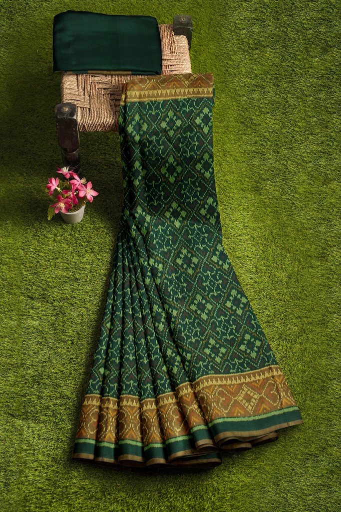 Handloom Single Ikat Silk Patola Saree