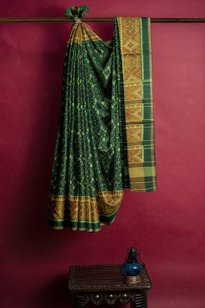Handloom Single Ikat Silk Patola Saree