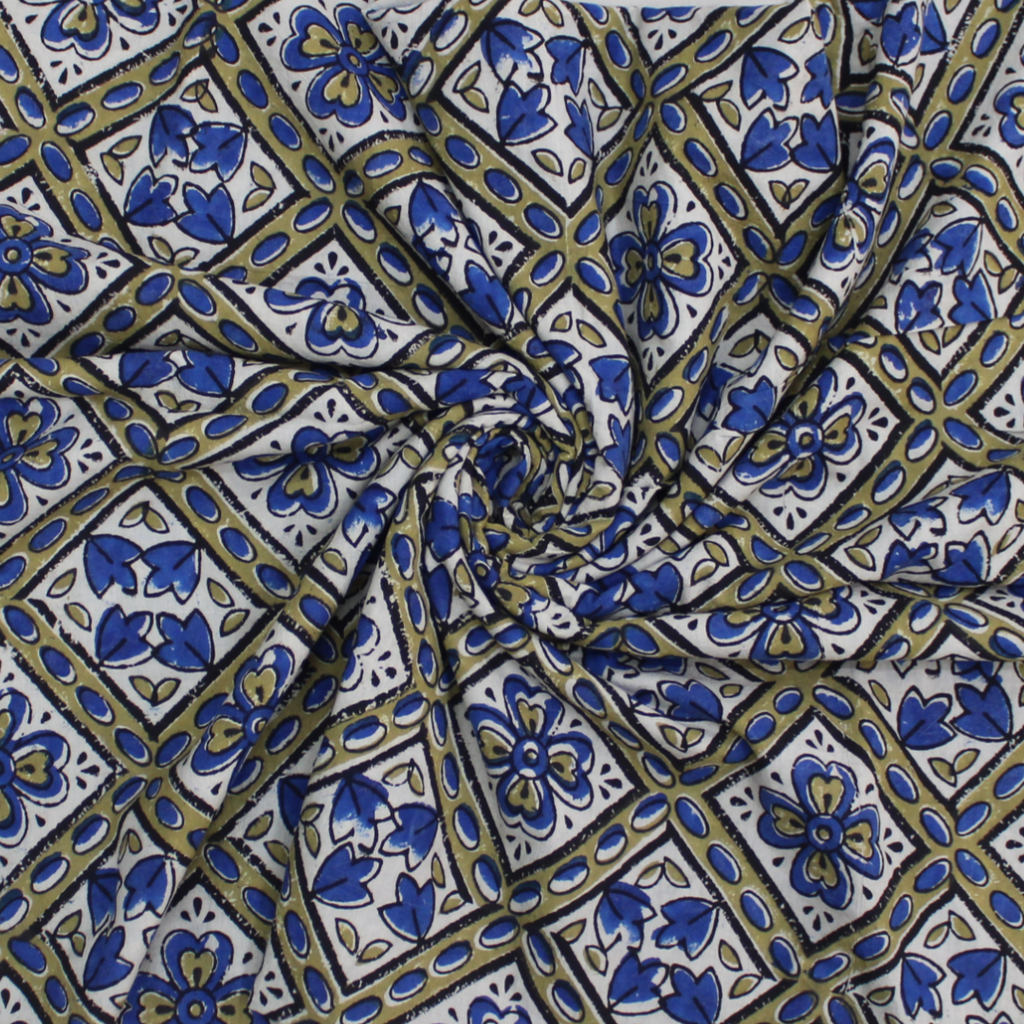Cotton Hand Block Print Cloth Material/Fabric