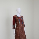 Ajrakh Hand Block Printed Mashru Kurti
