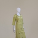Cotton Hand Embroidered Mirror Work Kurti